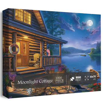 Moonlight Cottage Jigsaw Puzzle 1000 pezzi